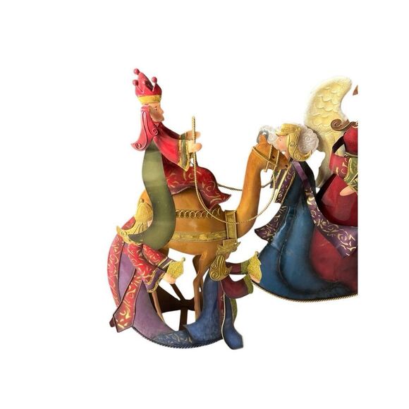 Nativity Scene 3 Wiseman Colorful Indoor/Outdoor 2005 Home Interiors - Picture 3 of 6